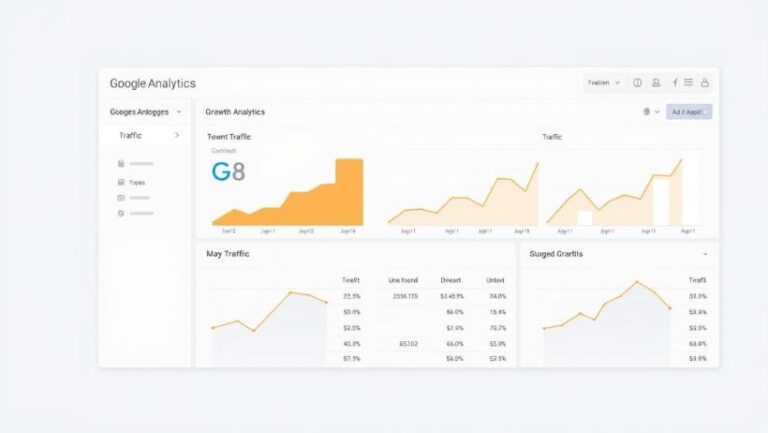 Gráfico de desempenho mostrando como a análise de dados pode melhorar o tráfego e a monetização de um blog.